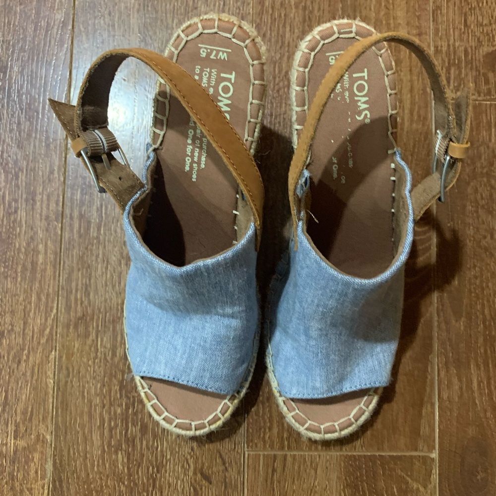 TOMS Monica Wedge Heel - Blue